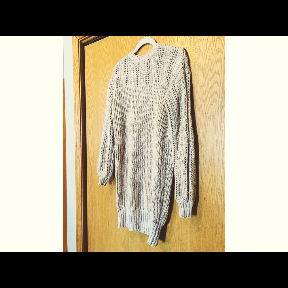 American Eagle cream sweater dress